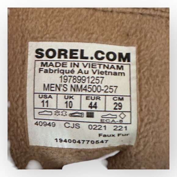 Sorel Explorer Waterproof Boots Insulated Mens Size 11 - Fits Like a 10.5 - Picture 9 of 16